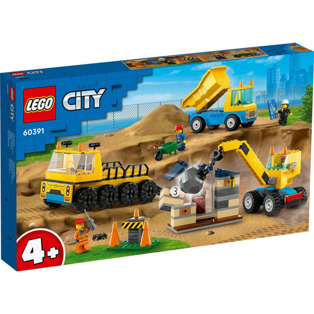 LEGO City Entreprenørmaskiner og nedrivningskran - Lego - Legekammeraten.dk