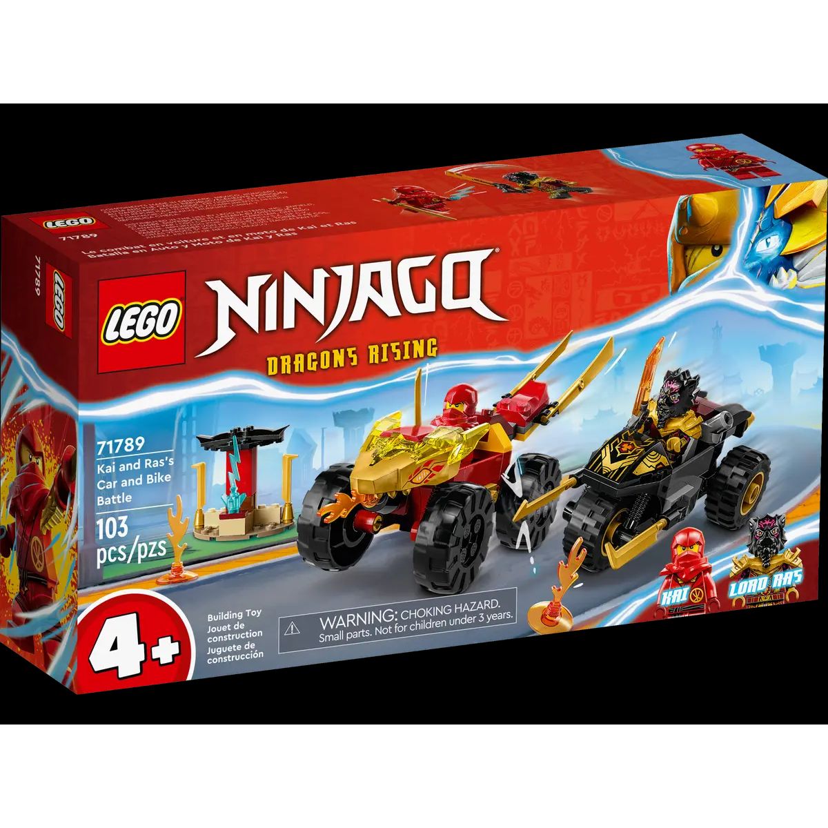 LEGO Ninjago Kai Og Ras Bil Og Motorcykkelkamp - LEGO - Legekammeraten.dk