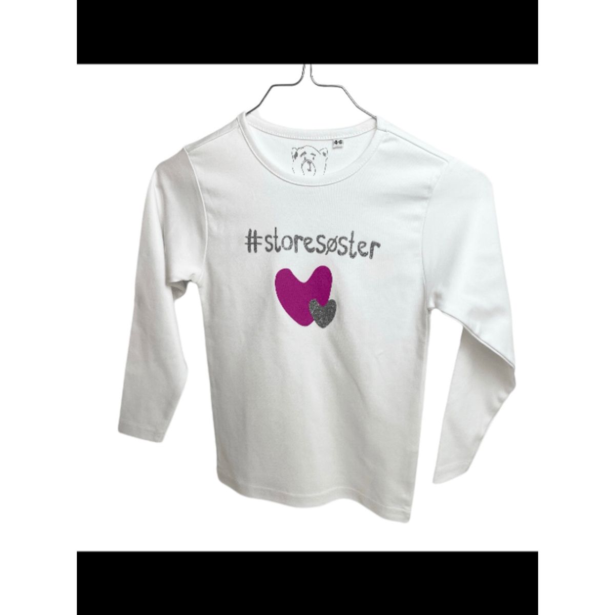 #Storesøster T-Shirt L/S, Hvid - Legekammeraten.dk