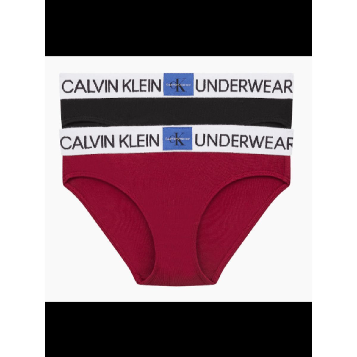 Calvin Klein 2-Pak Trusser Red/Black Pige - Legekammeraten.dk