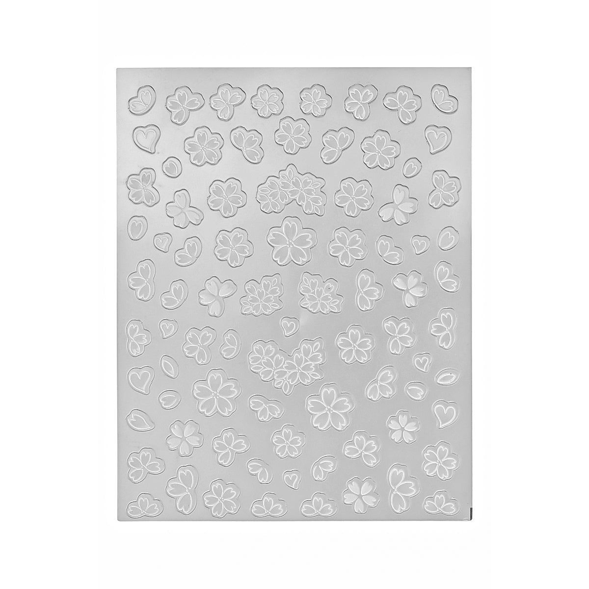 White flowers - 3D Sticker