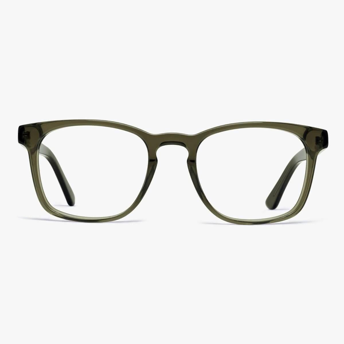 Blue light briller +1 -Women's Bornholm Shiny Olive - Luxreaders