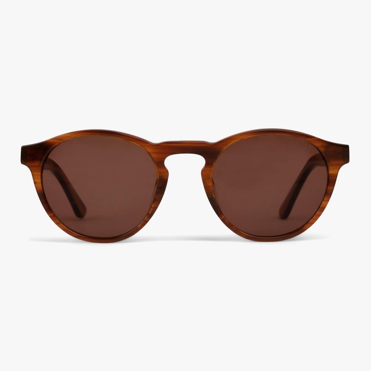 Solbriller +2.5 -Women's Trondheim Shiny Walnut - Luxreaders