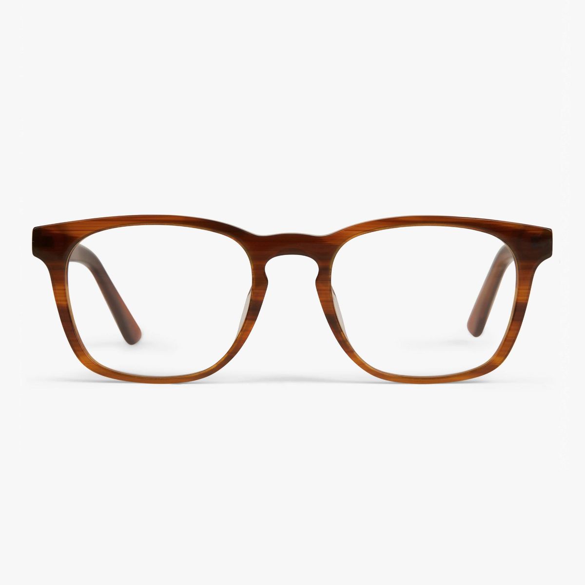 Blue light briller +1.5 -Women's Bornholm Shiny Walnut - Luxreaders