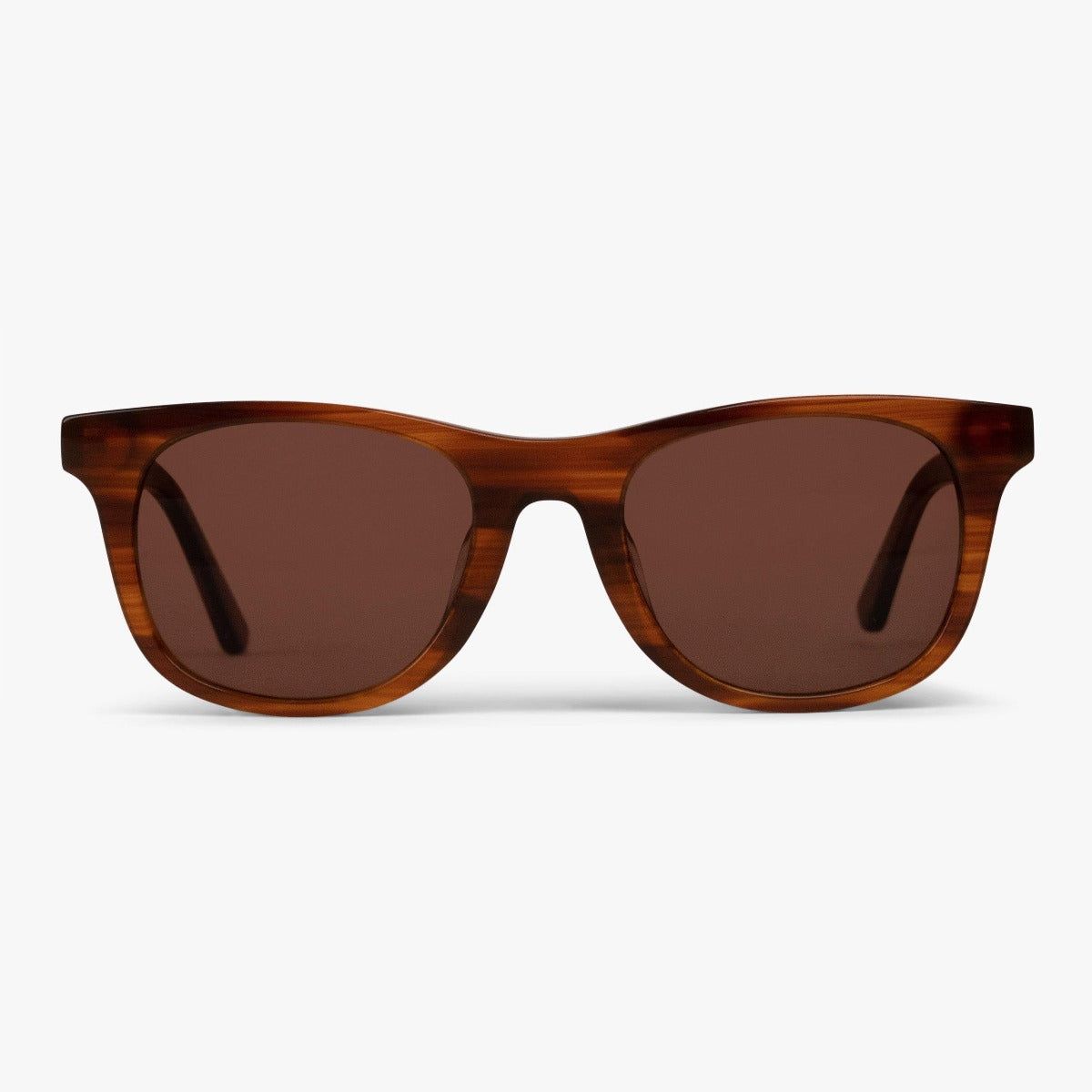 Solbriller +1 -Women's Malmö Shiny Walnut - Luxreaders