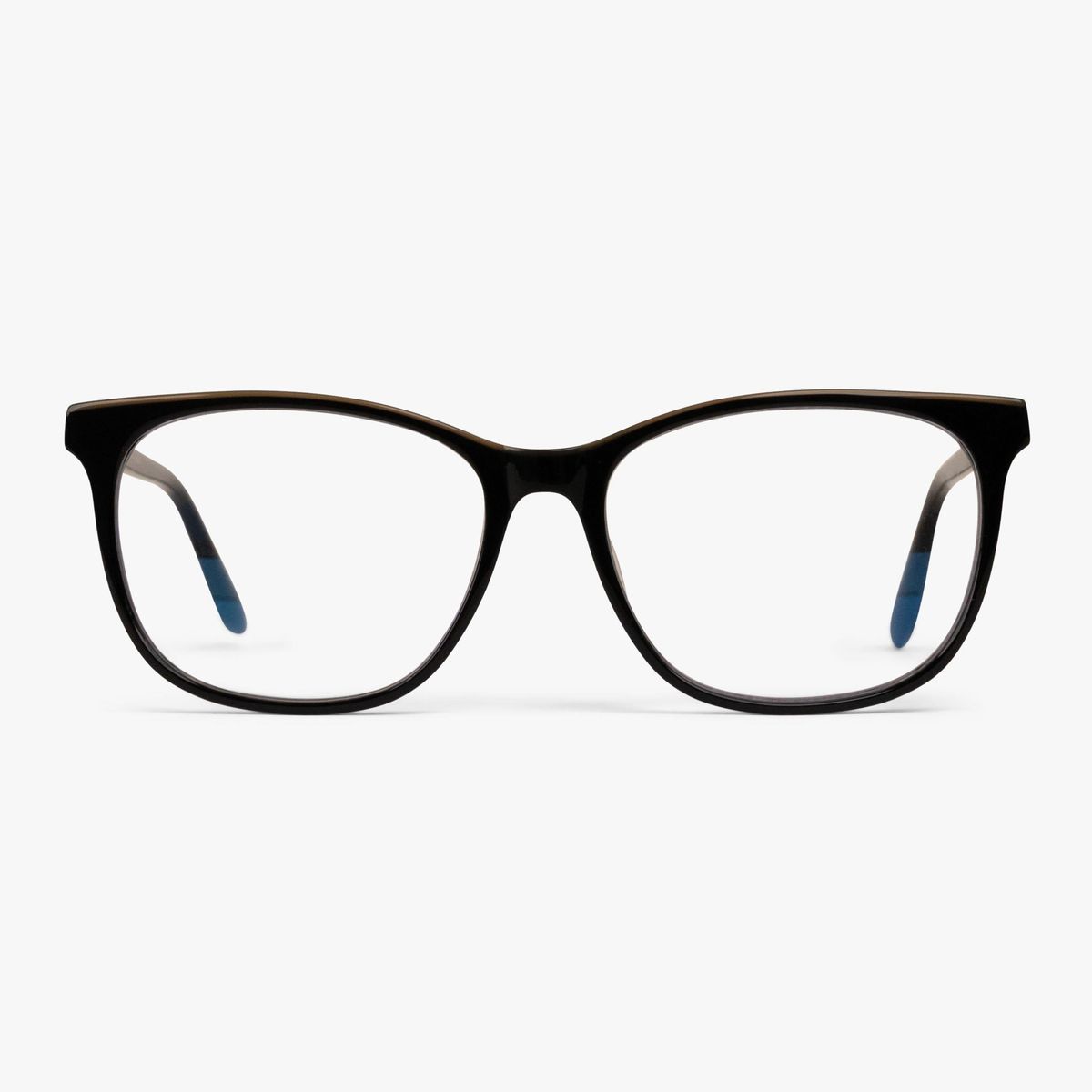 Blue light briller +0 -Men's Visby Black - Luxreaders