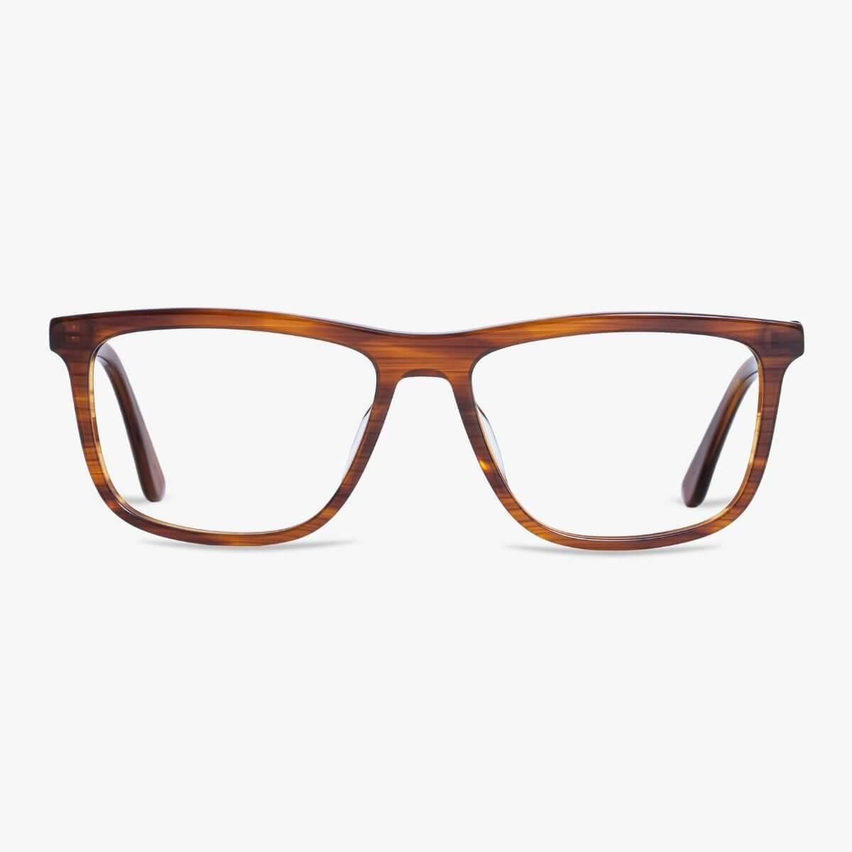 Læsebriller +1 -Men's Oslo Shiny Walnut - Luxreaders