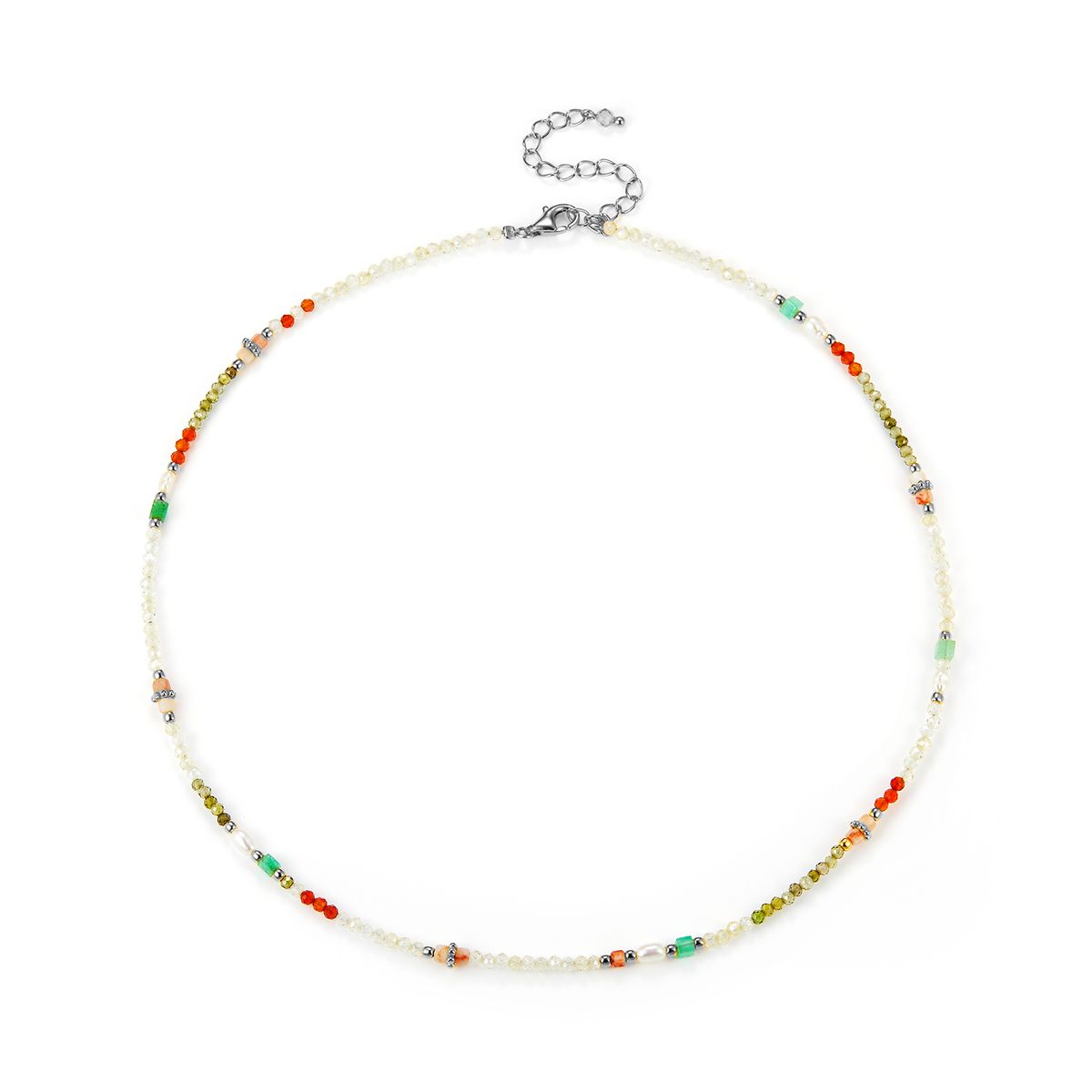 LuvaLu Jewellery - Cactus halskæde, 38-43 cm Sølv