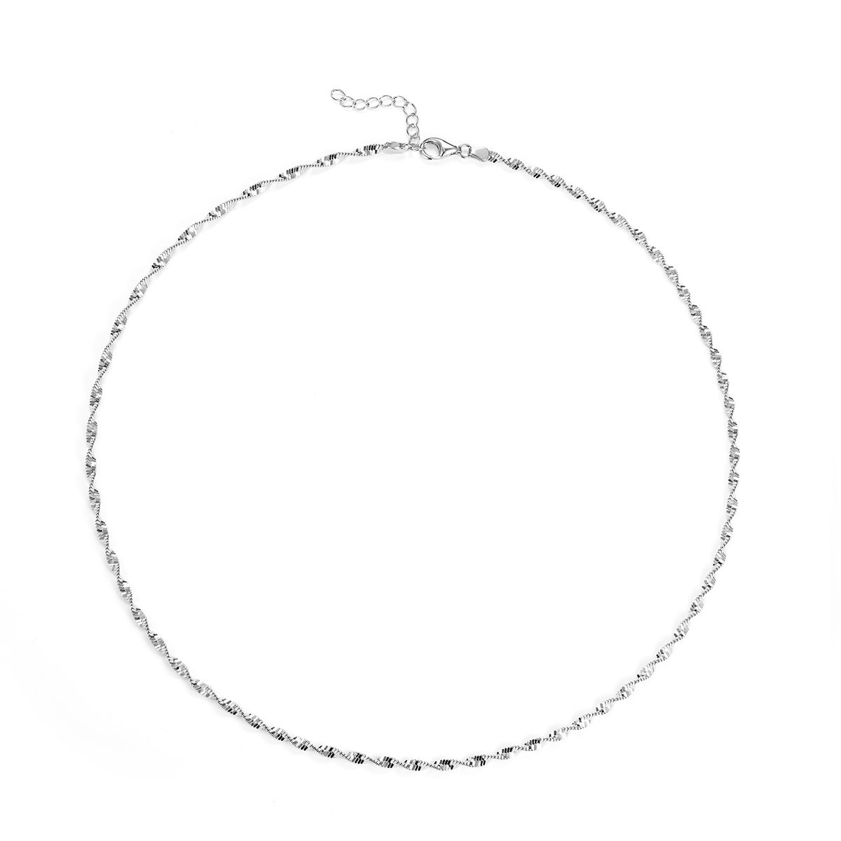 LuvaLu Jewellery - Colombes halskæde, 42-45 cm Sølv