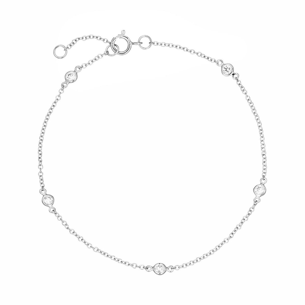 Aveny LUXURY - Armbånd, 0,25 ct. w/si 14 kt. hvidguld