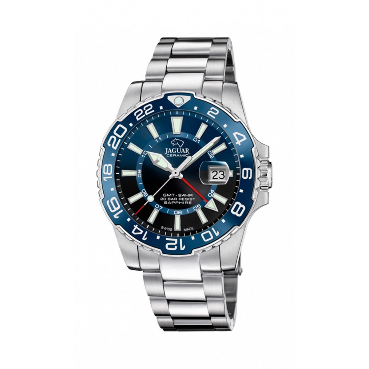 Jaguar - Executive Diver GMT Herre ur, blå J1011/2