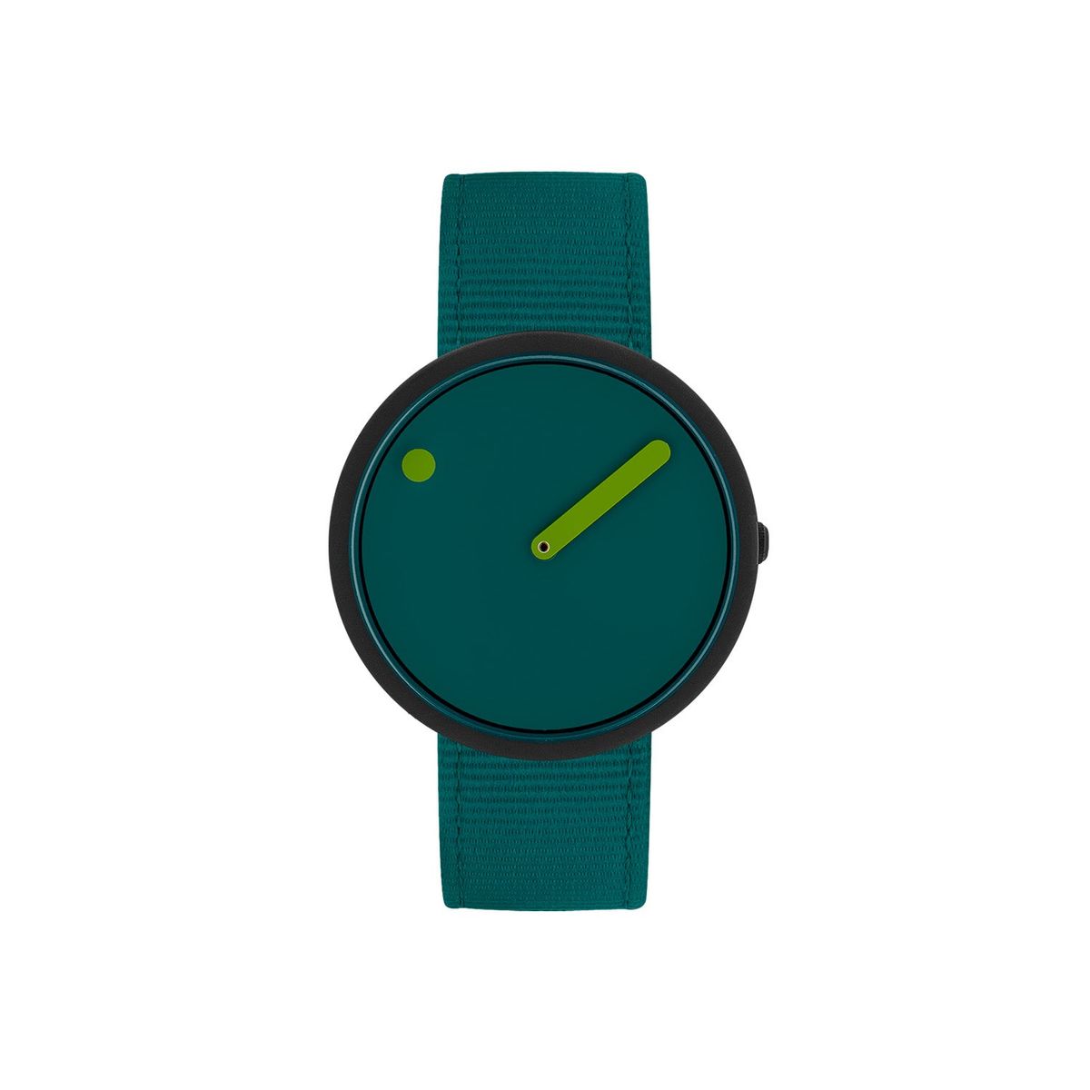 PICTO - Ocean Green urskive, 40 mm Sort PVD