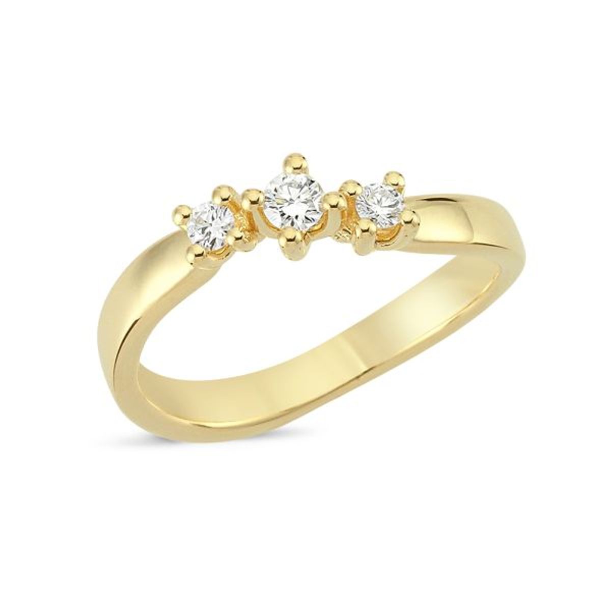 Nuran - Jive ring, 0,16 ct. w/si 14 kt. guld