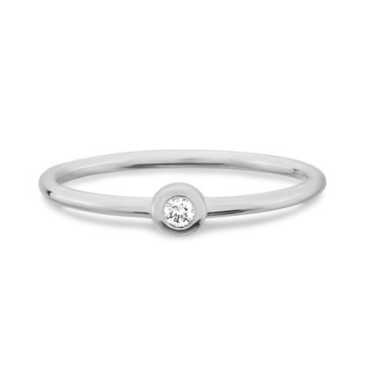 Nuran - Zoe ring, 0,03 ct. w/si 14 kt. hvidguld