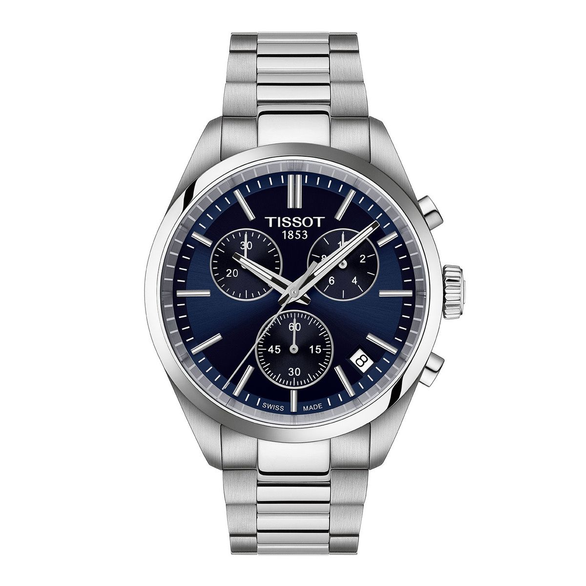 Tissot - PR100 Chrono m. blå urskive, 40 mm T1504171104100