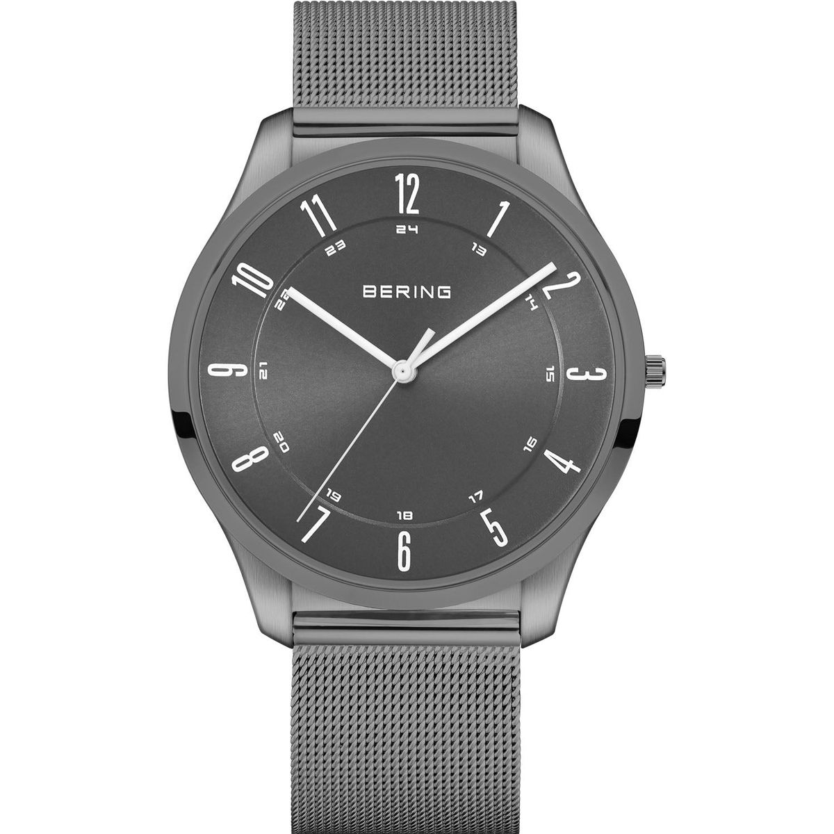 Bering - Ultra Slim grå, 40mm Stål