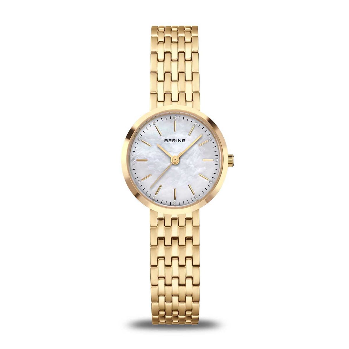 Bering - Classic ur m. zirkonia, 26mm Guld PVD Stål