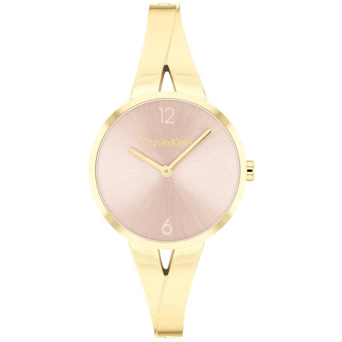 Calvin Klein - Joyful Dame ur pink, 30mm PVD guld