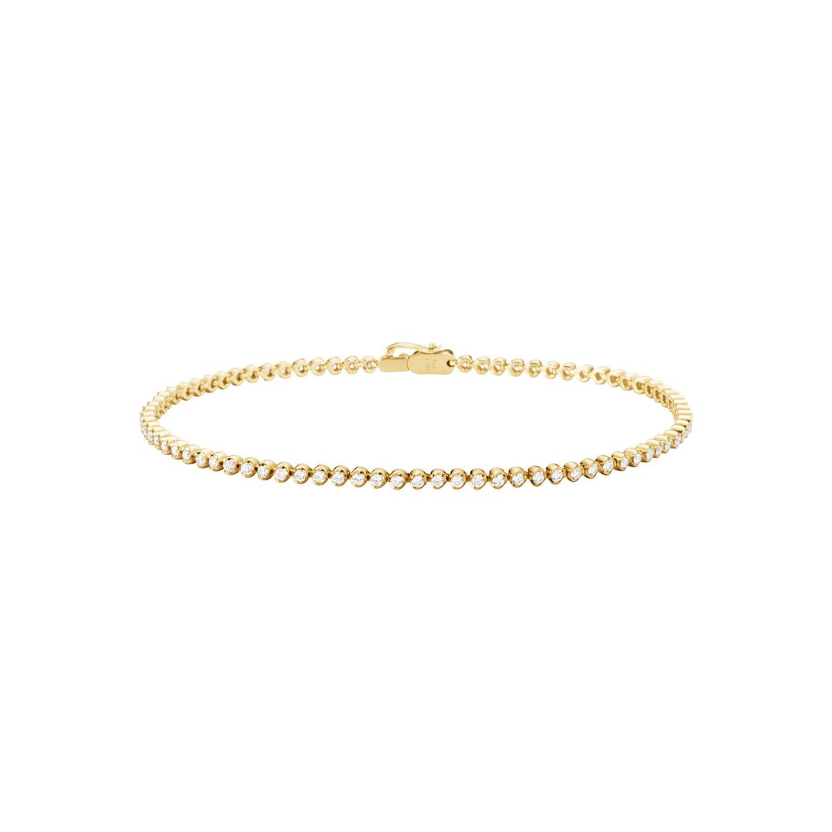 Georg Jensen - Signature Diamonds Slim Tennis armbånd 18 kt. guld