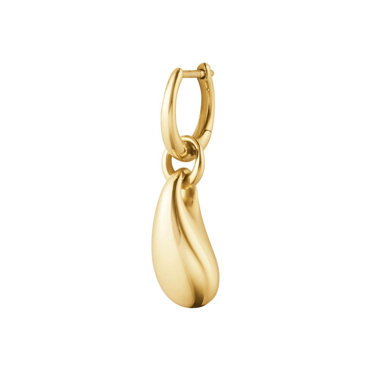 Georg Jensen - Reflect Single Drop ørehænger (1 stk) 18 kt. guld