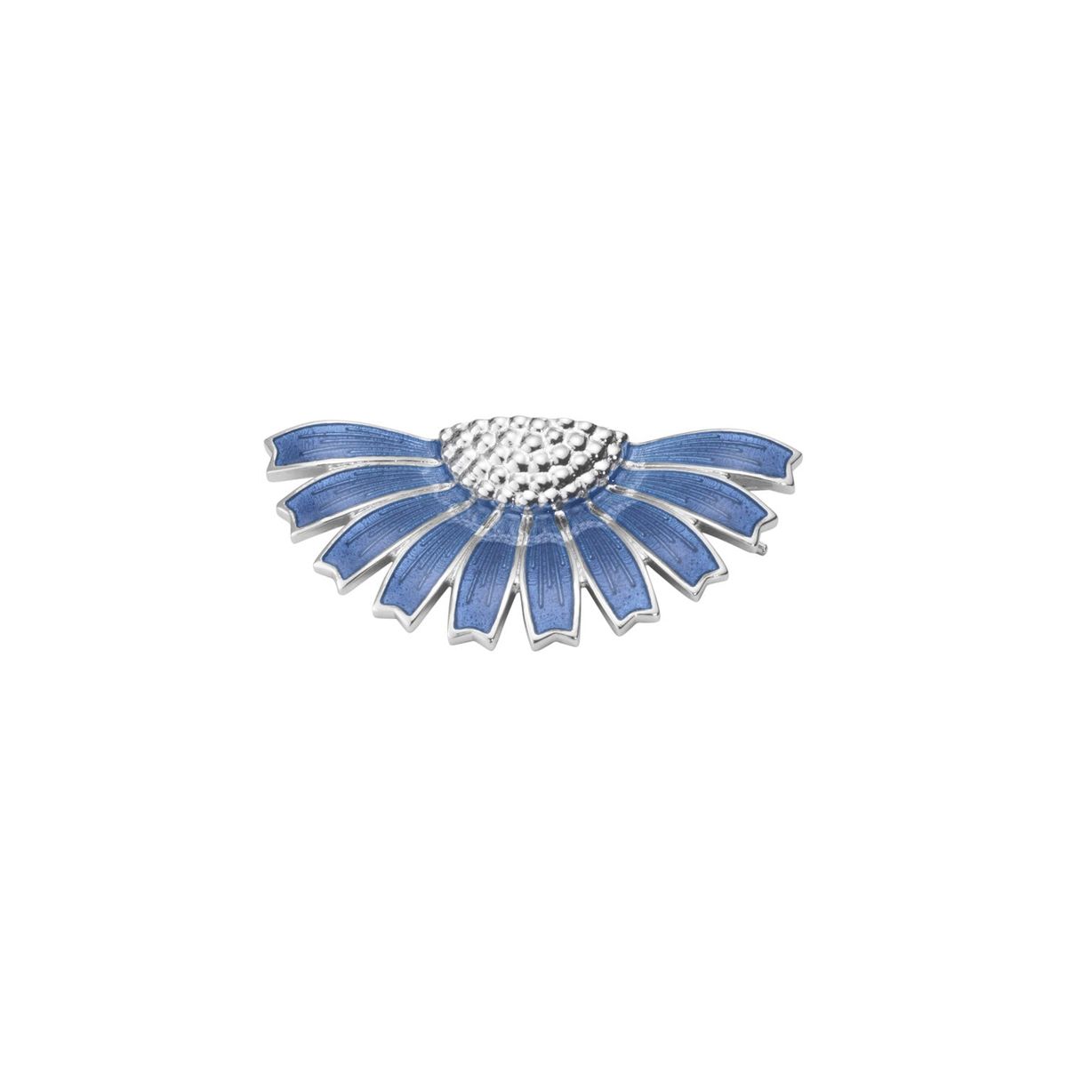 Georg Jensen - Daisy Half flower hairclip, blå Sølv sterlingsølv