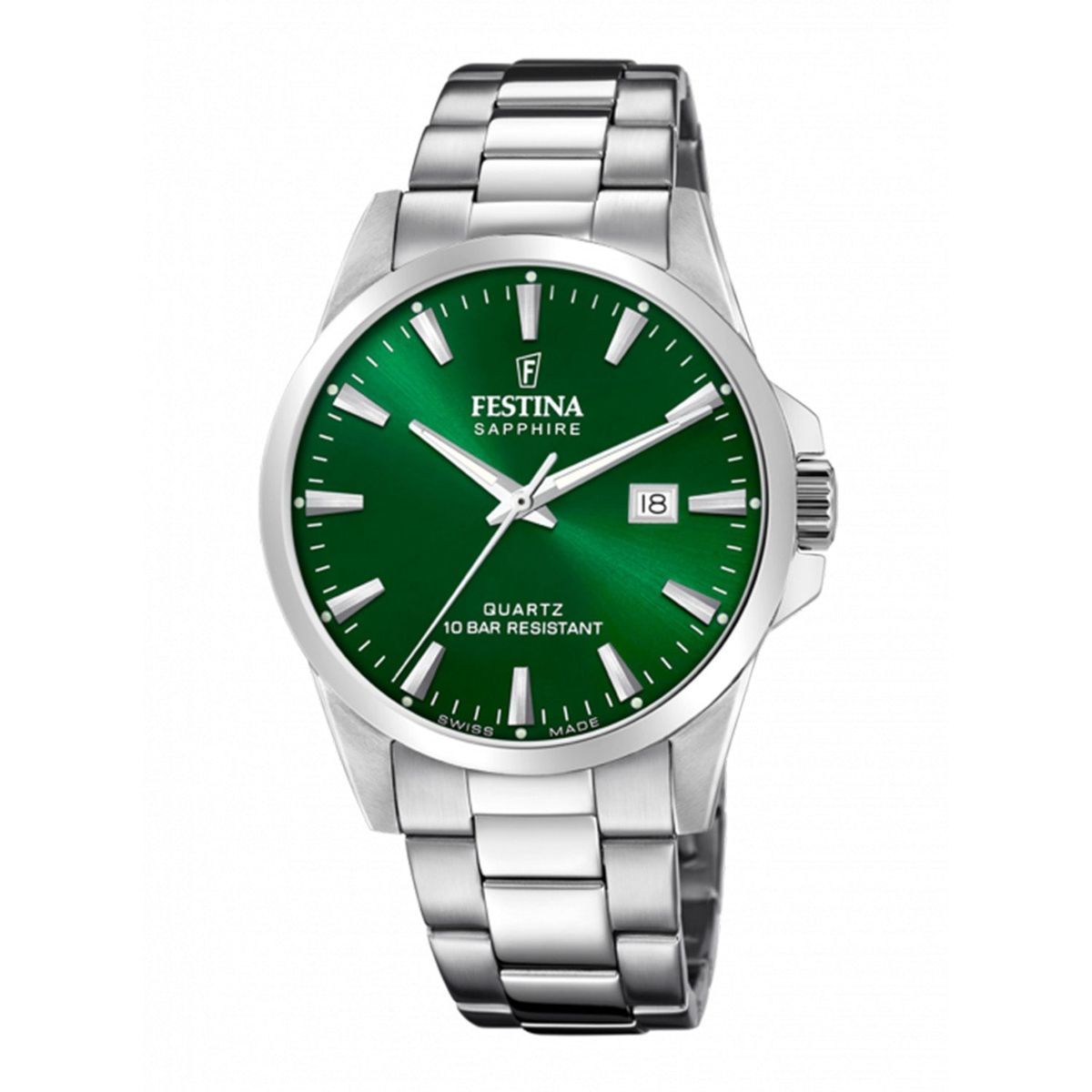 Festina - Swiss Made med grøn skive, 41 mm 20024/6