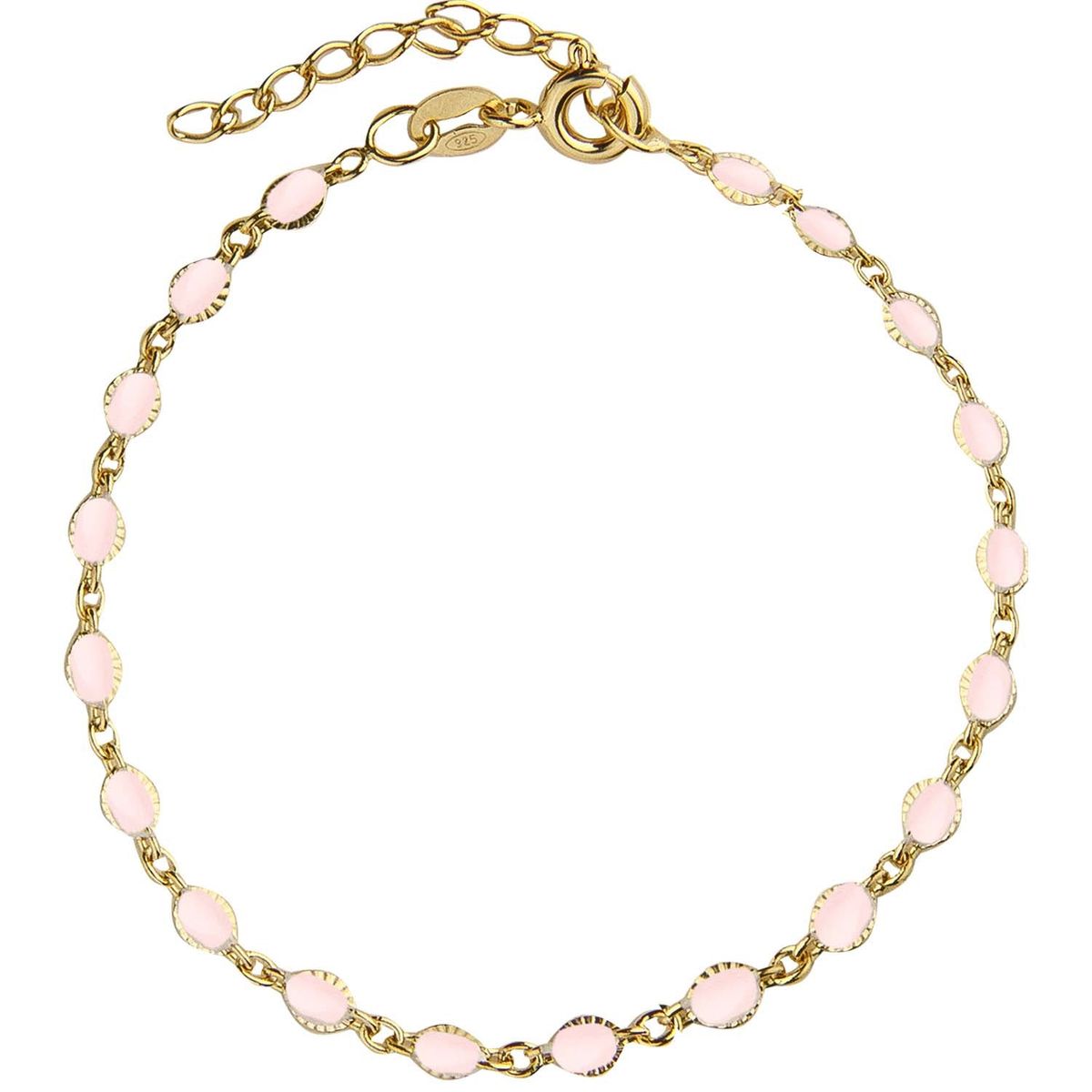 Jeberg Jewellery - Blush Enamel armbånd Forgyldt sølv sterlingsølv