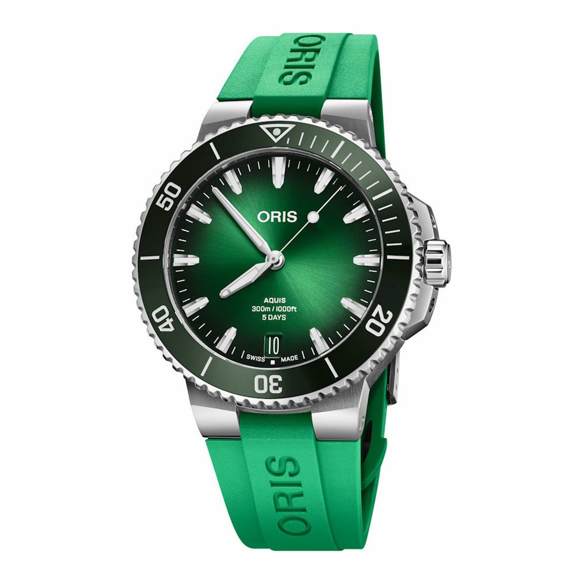 Oris - Aquis Date Cal. 400, 43,5 mm 40077904157RSGREEN