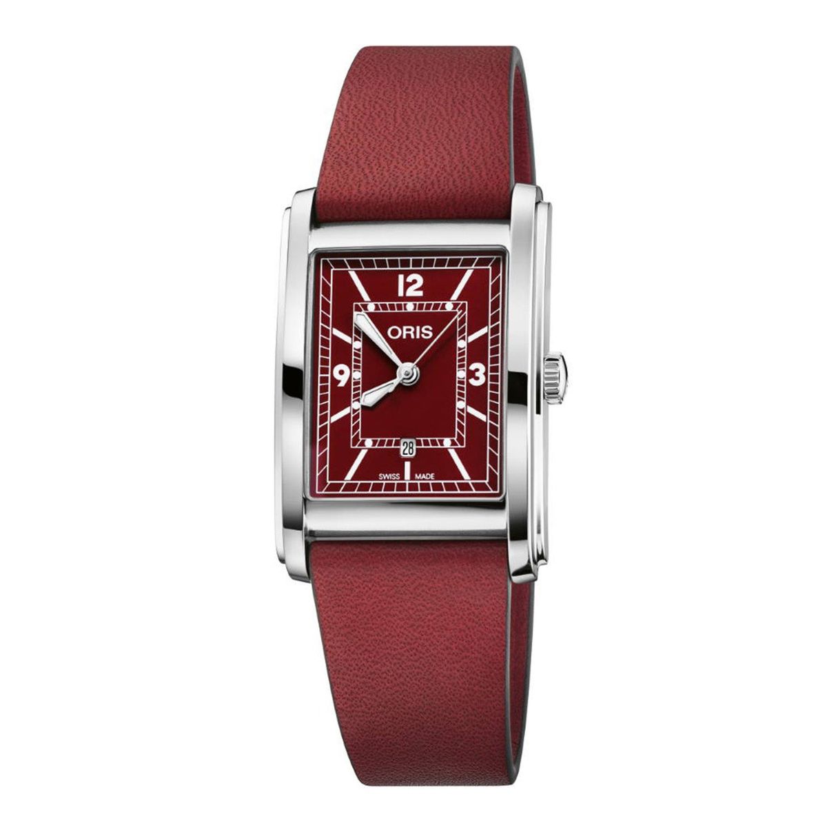 Oris - Rectangular Date Red, 30 mm 56177834068LS