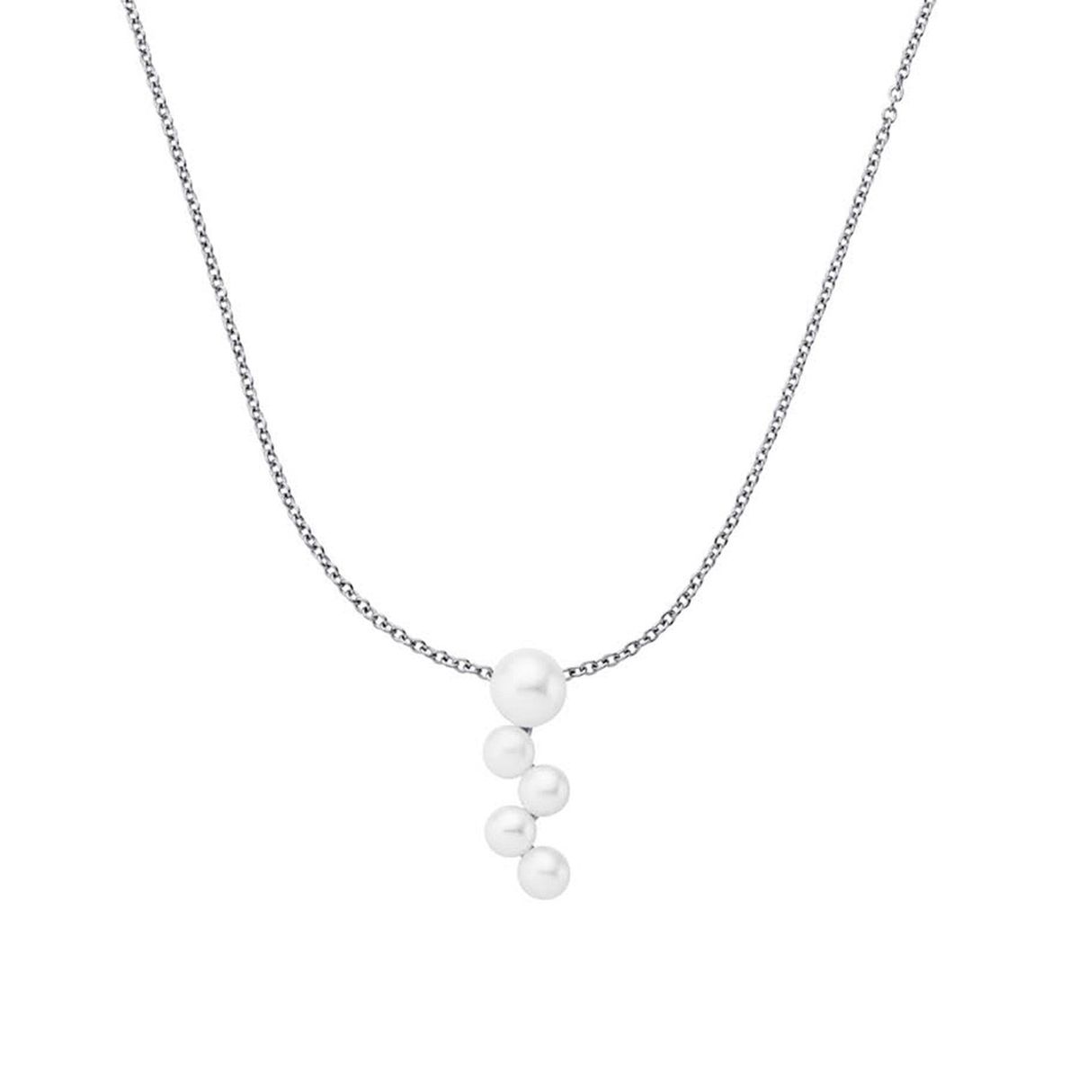 LuvaLu Jewellery - Pearly Wave halskæde Sølv sterlingsølv