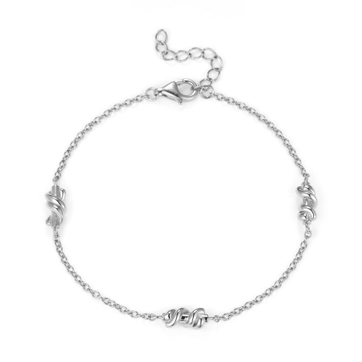 LuvaLu Jewellery - Corda armbånd, 16+3 cm Sølv sterlingsølv