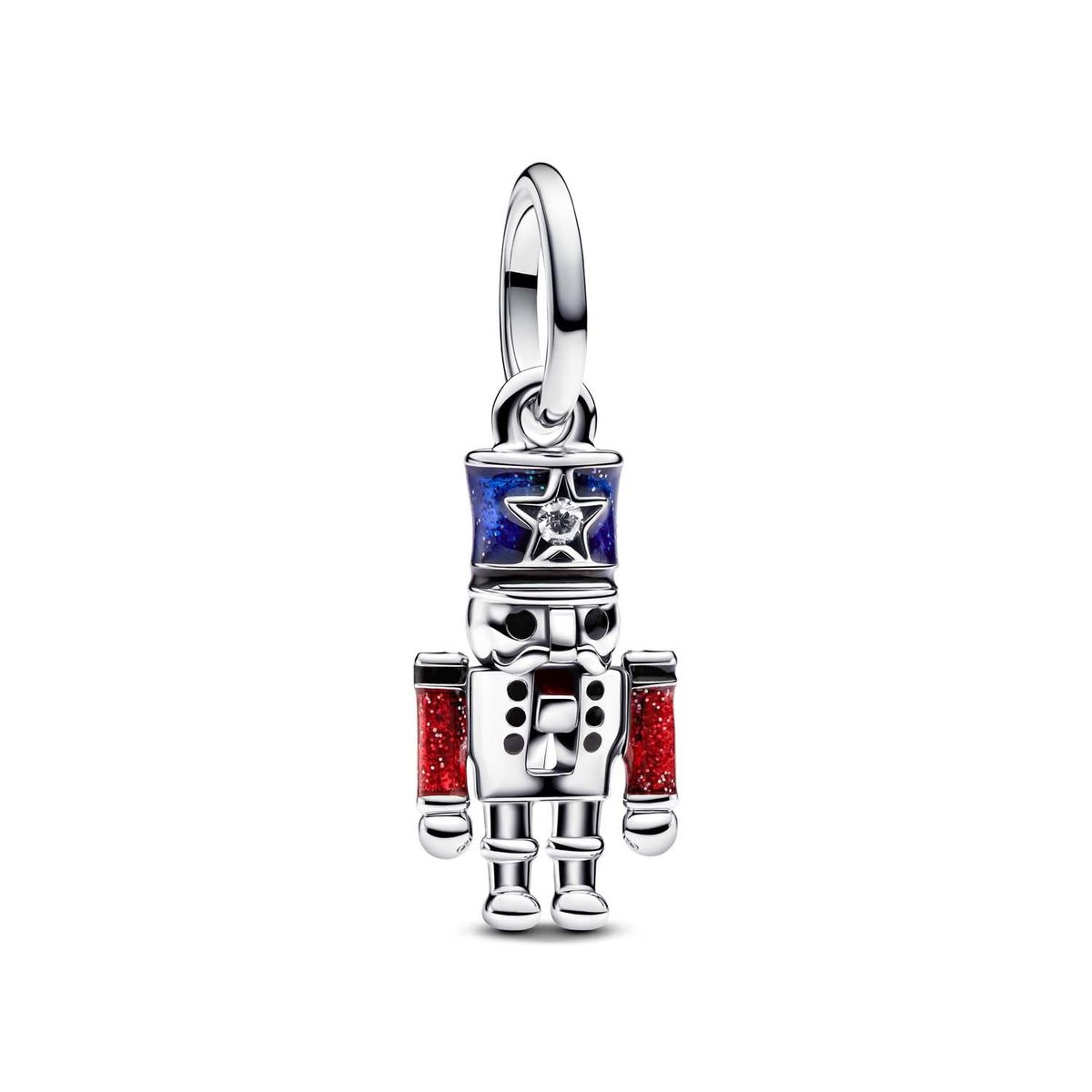 Pandora - Nutcracker dangle charm, emalje Sølv sterlingsølv