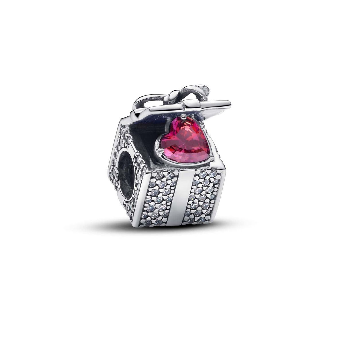 Pandora - Sparkling Gift Box charm Sølv sterlingsølv