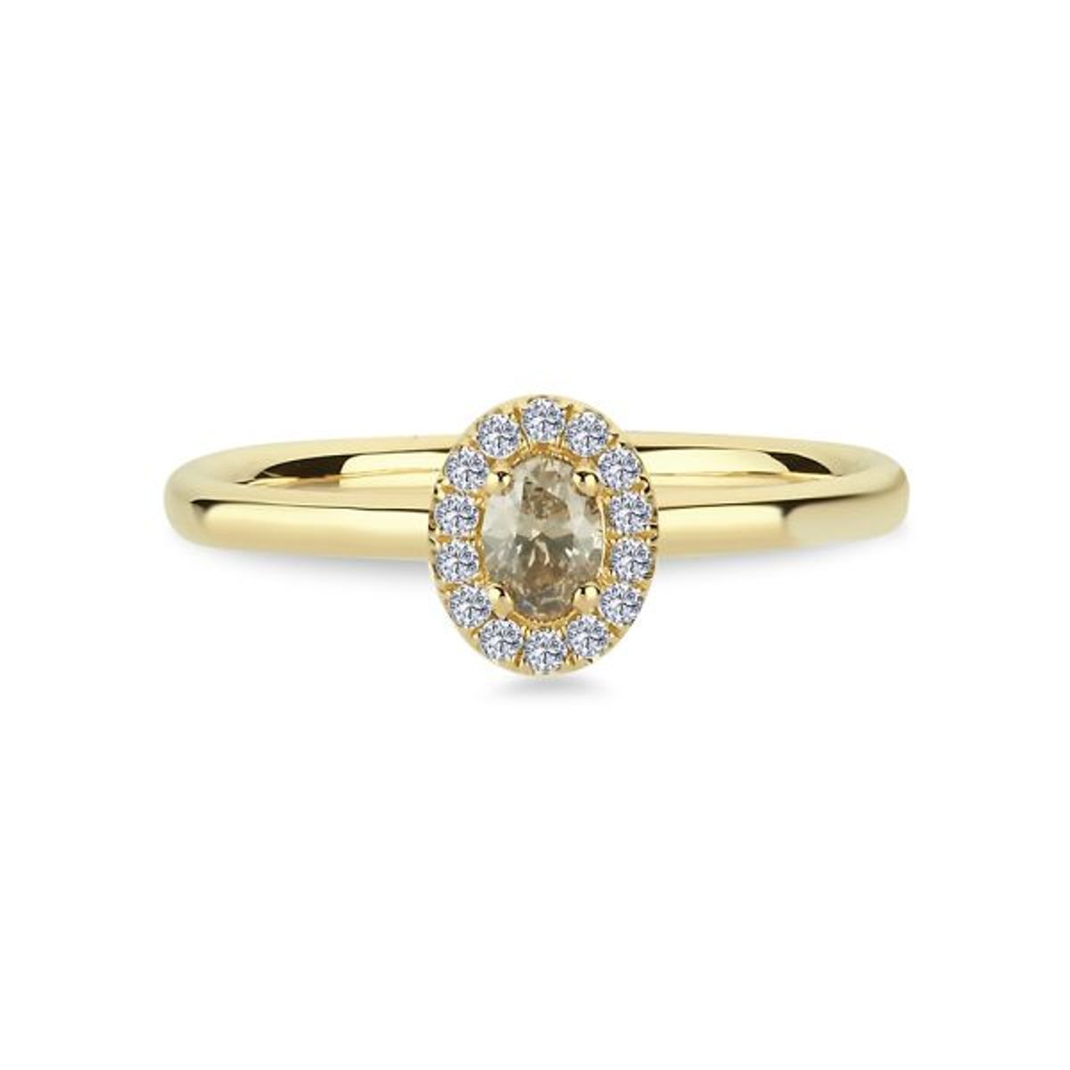 Nuran - Champagne ring 14 kt. guld