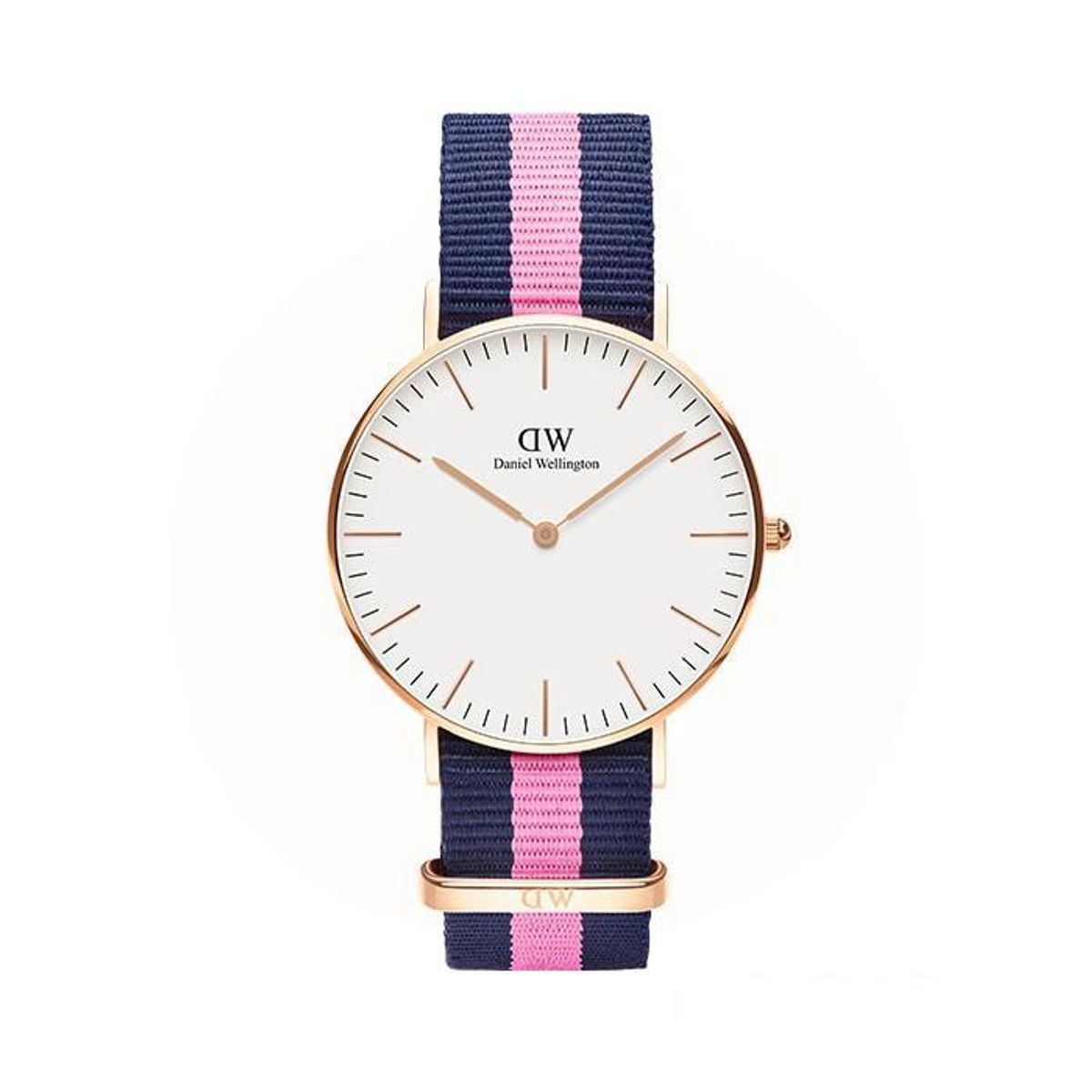 Daniel Wellington - Classic Winchester dameur rosaforgyldt m. nato rem