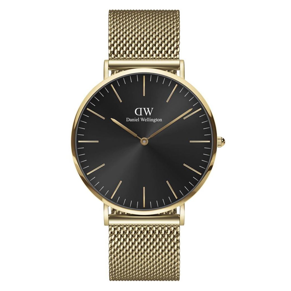 Daniel Wellington - Classic Onyx ur, 40 mm guld PVD Rustfrit stål