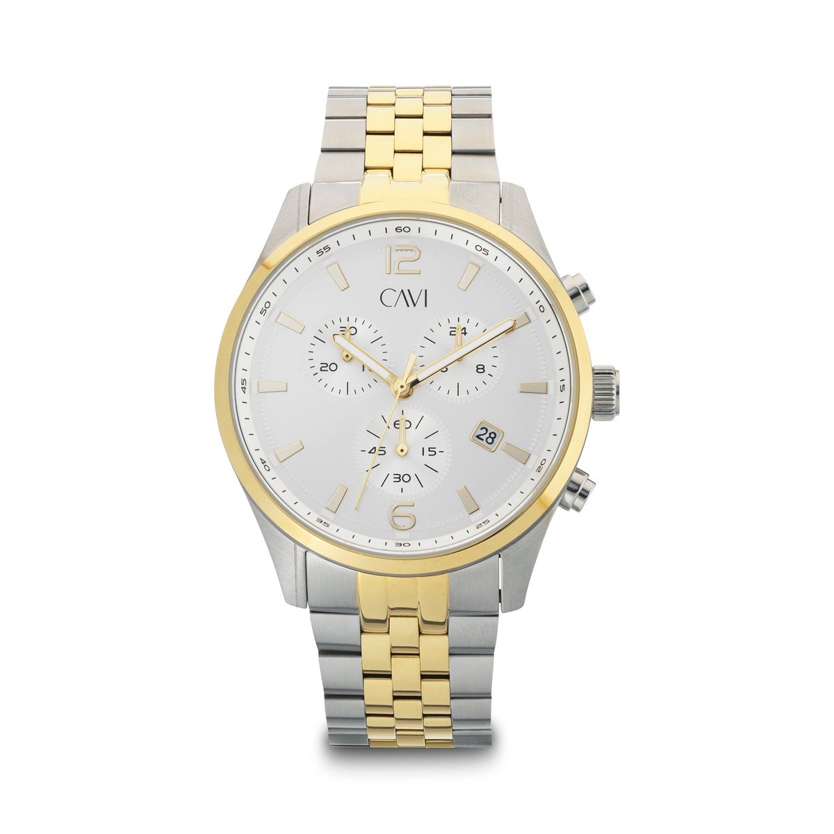 CAVI Watches - Apollo Silver ur bicolor stål 43 mm