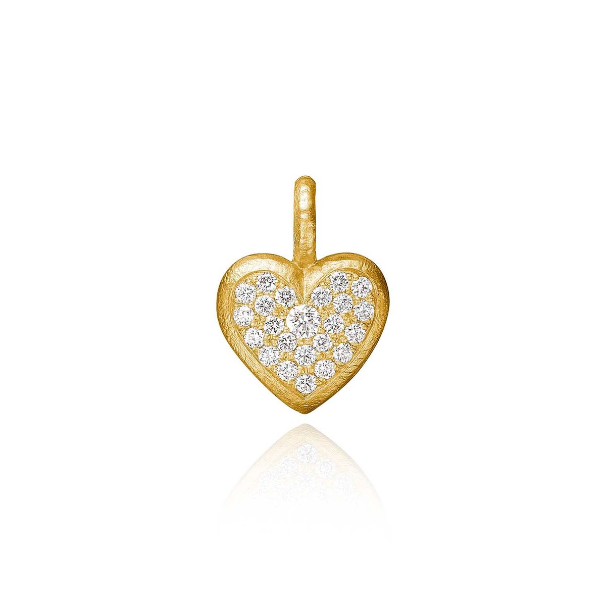 Dulong Fine Jewelry - Heart vedhæng m. diamanter 18 kt. guld 0,18 ct.