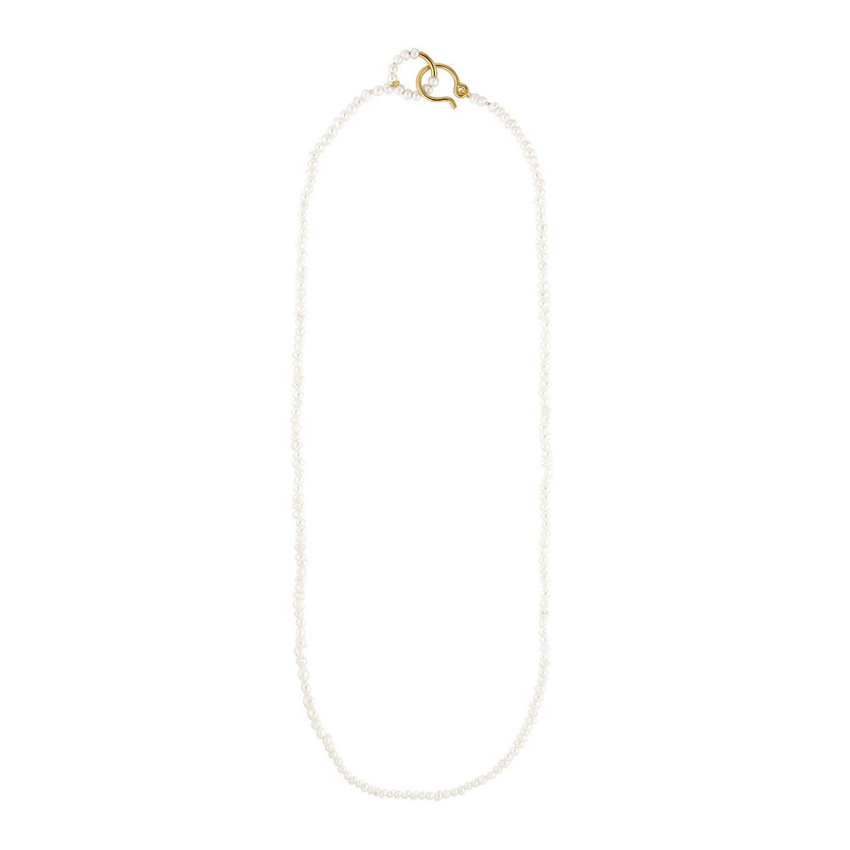 Jane Kønig - Row Pearl Chain halskæde RPN01-AW2100-G