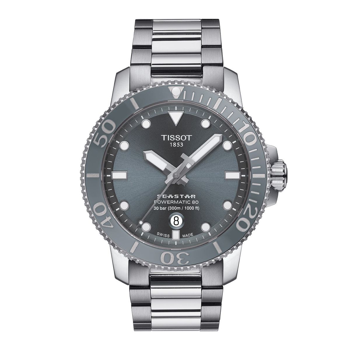 Tissot - Seastar ur, 43 mm T1204071108101 Rustfrit stål