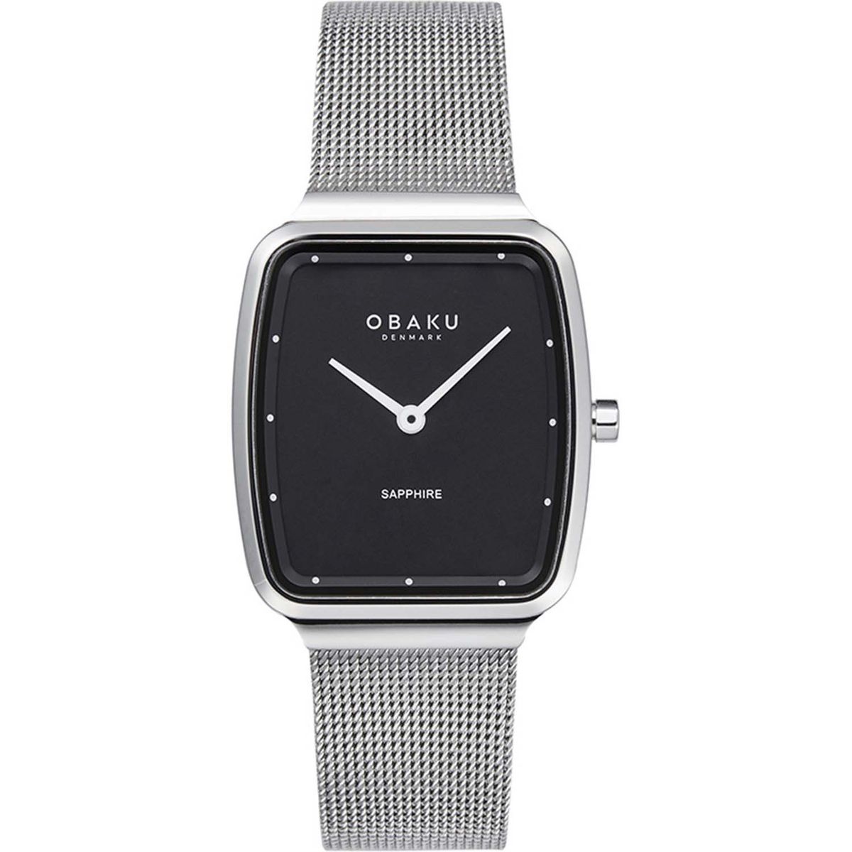 OBAKU Denmark - Tern Lille Onyx ur rustfrit stål