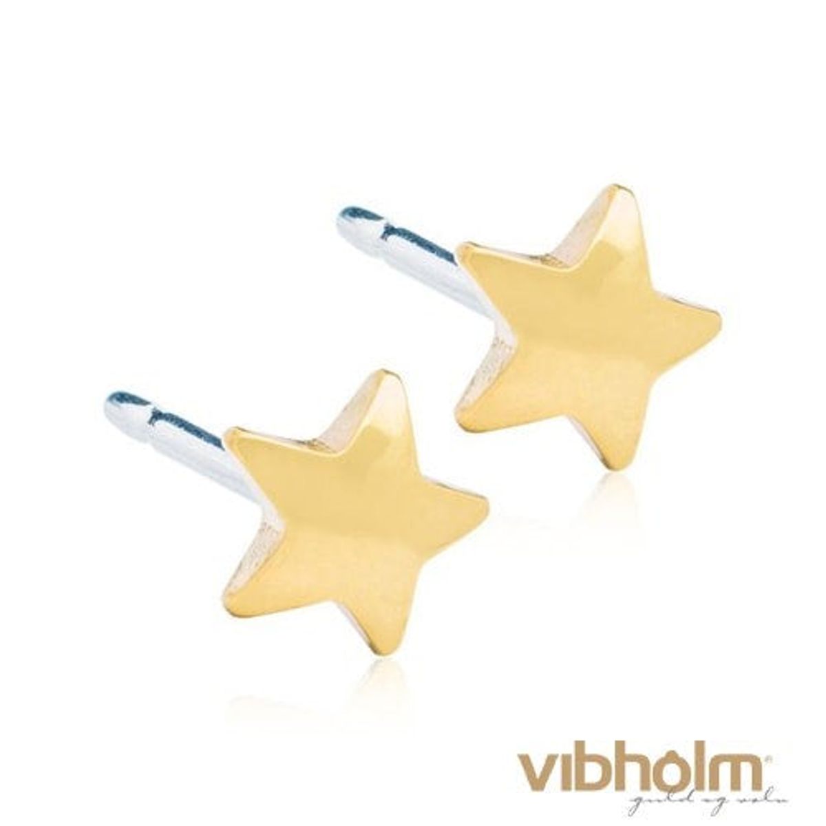 Blomdahl - Golden Titanium Star Ørestikke 15-1308-00