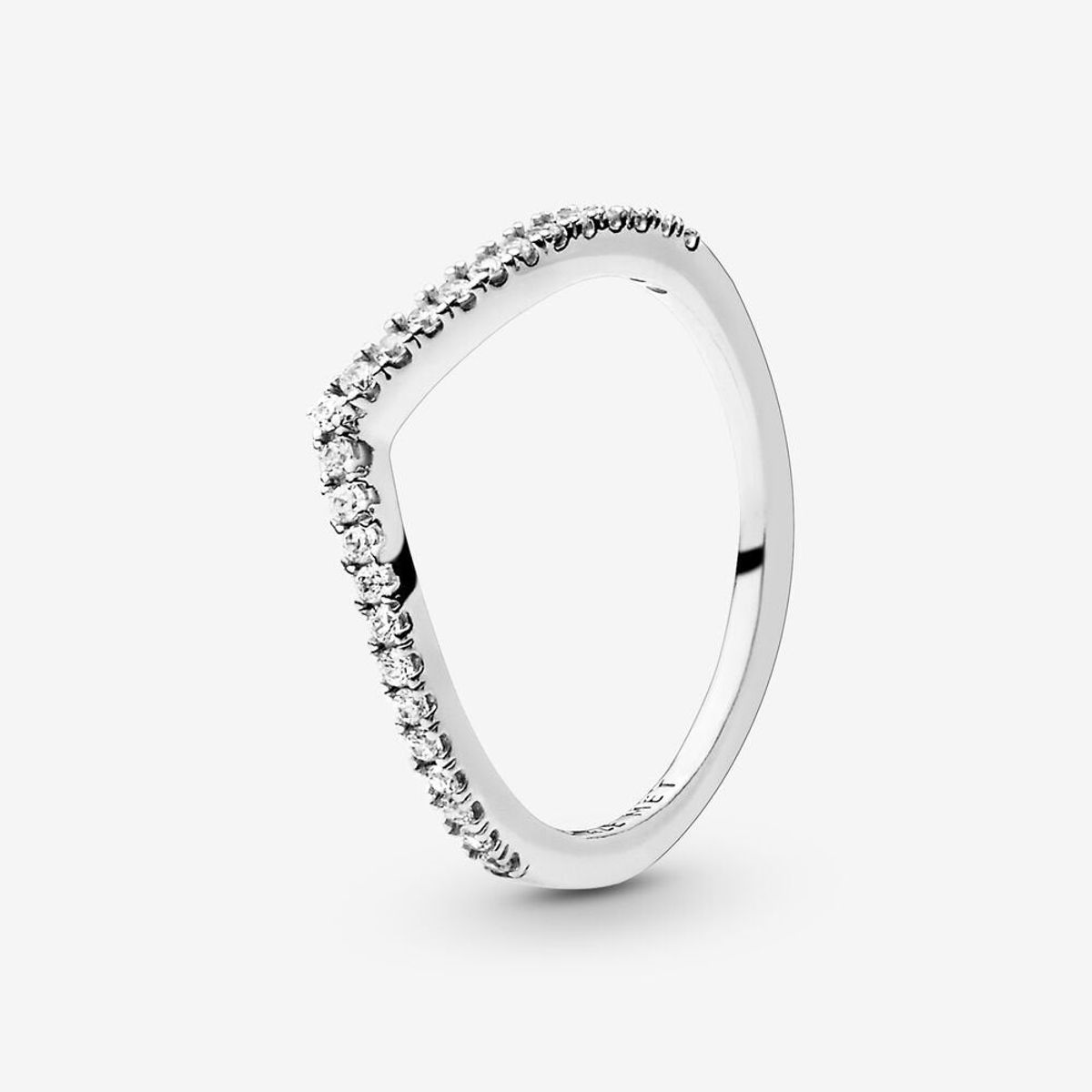 Pandora -Sparkling Wishbone ring - 196316CZ