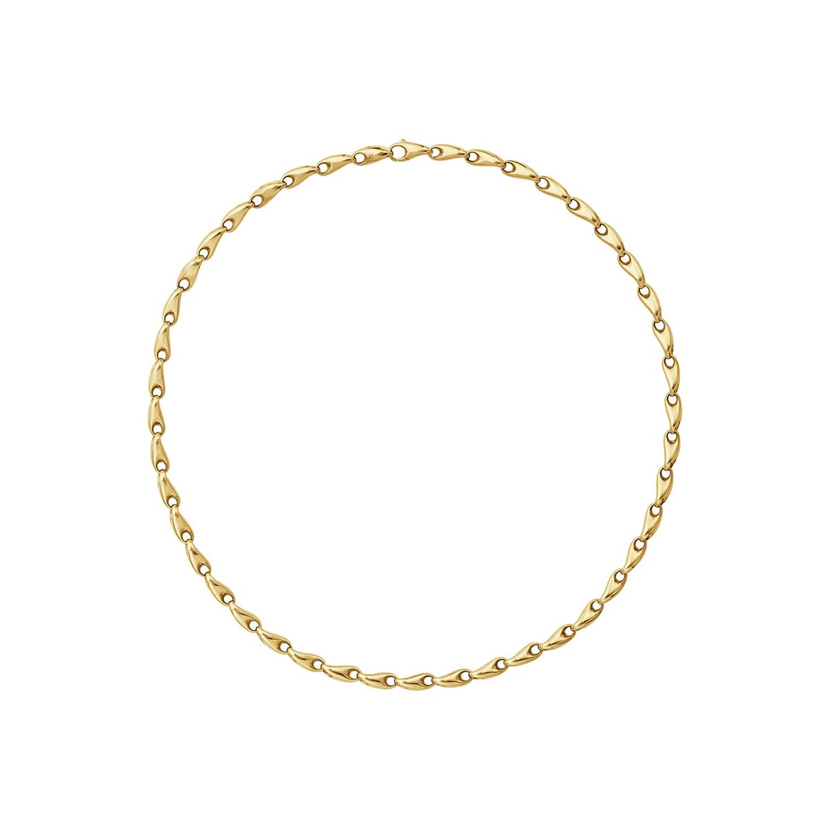 Georg Jensen - Reflect Link halskæde, slim 18 kt. guld