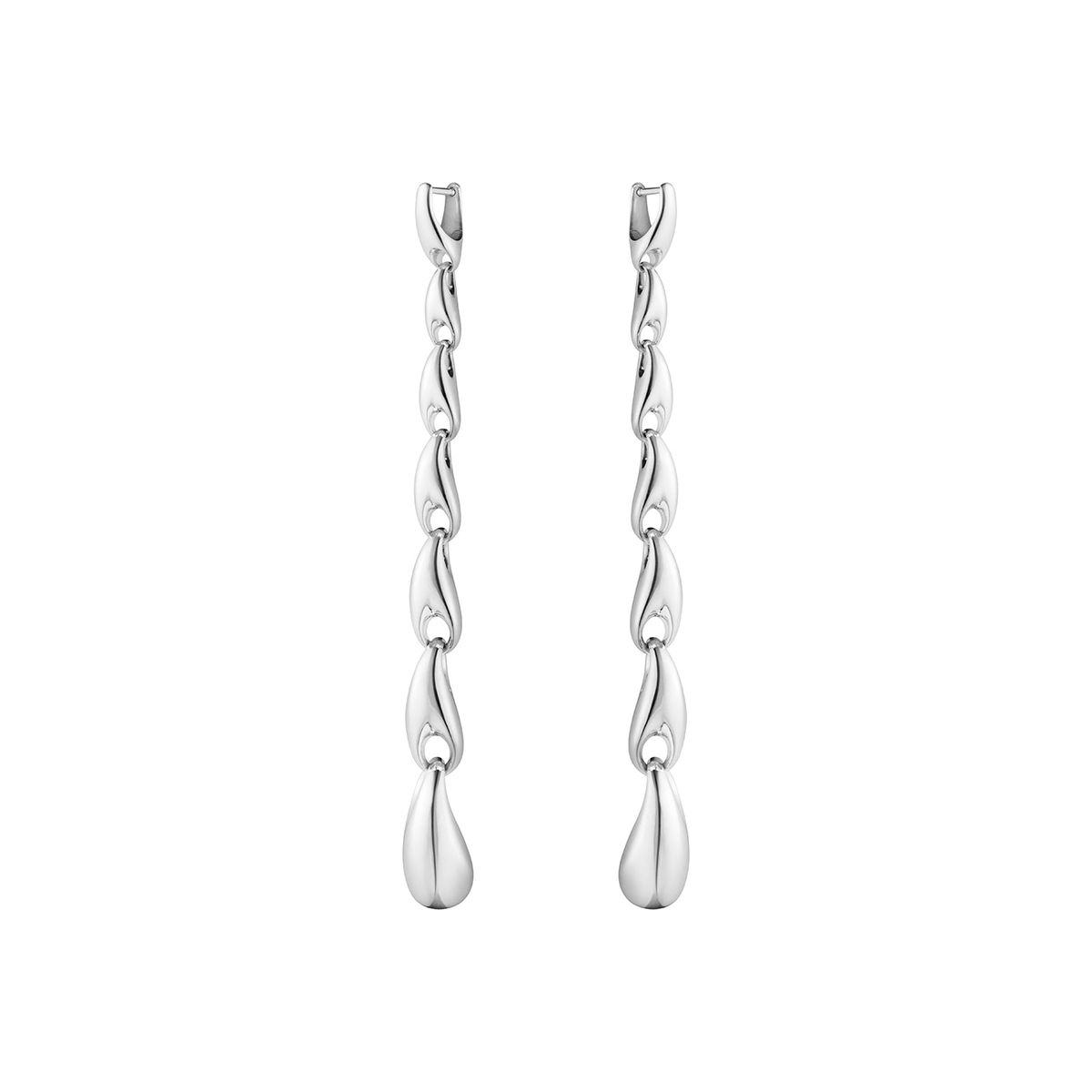 Georg Jensen - Reflect øreringe, ekstra lange sølv sterlingsølv