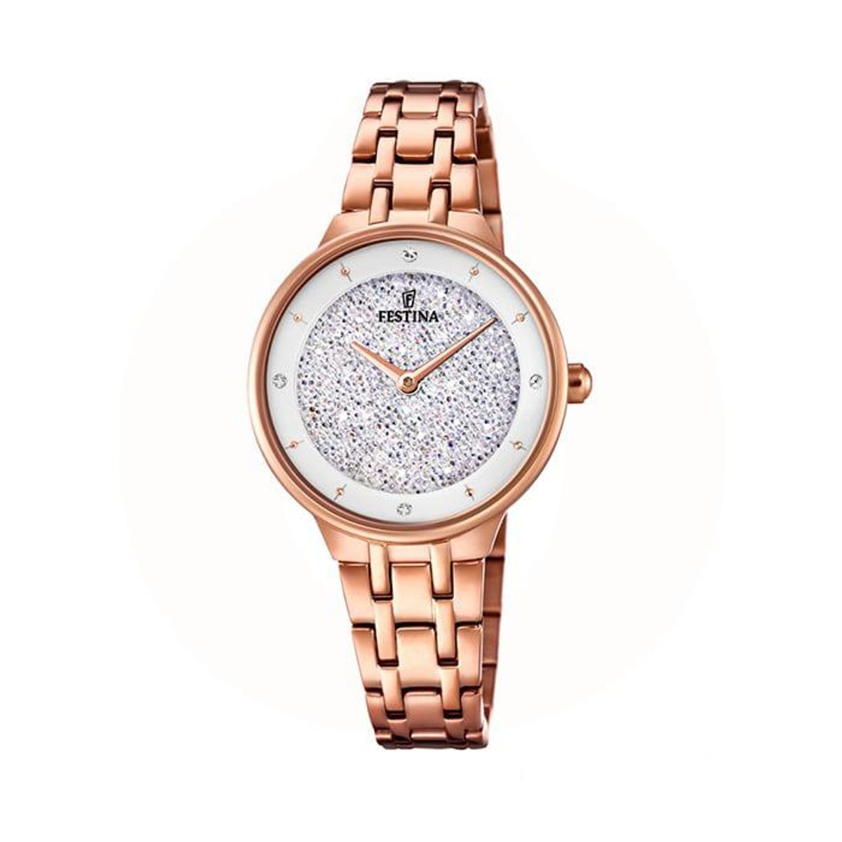 Festina - Swarovski Dameur rosaguldfarvet stål F20384/1