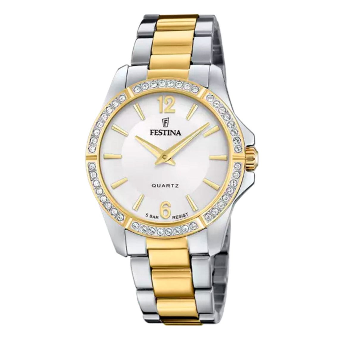 Festina - Mademoiselle bicolor m. sten Stål Steel