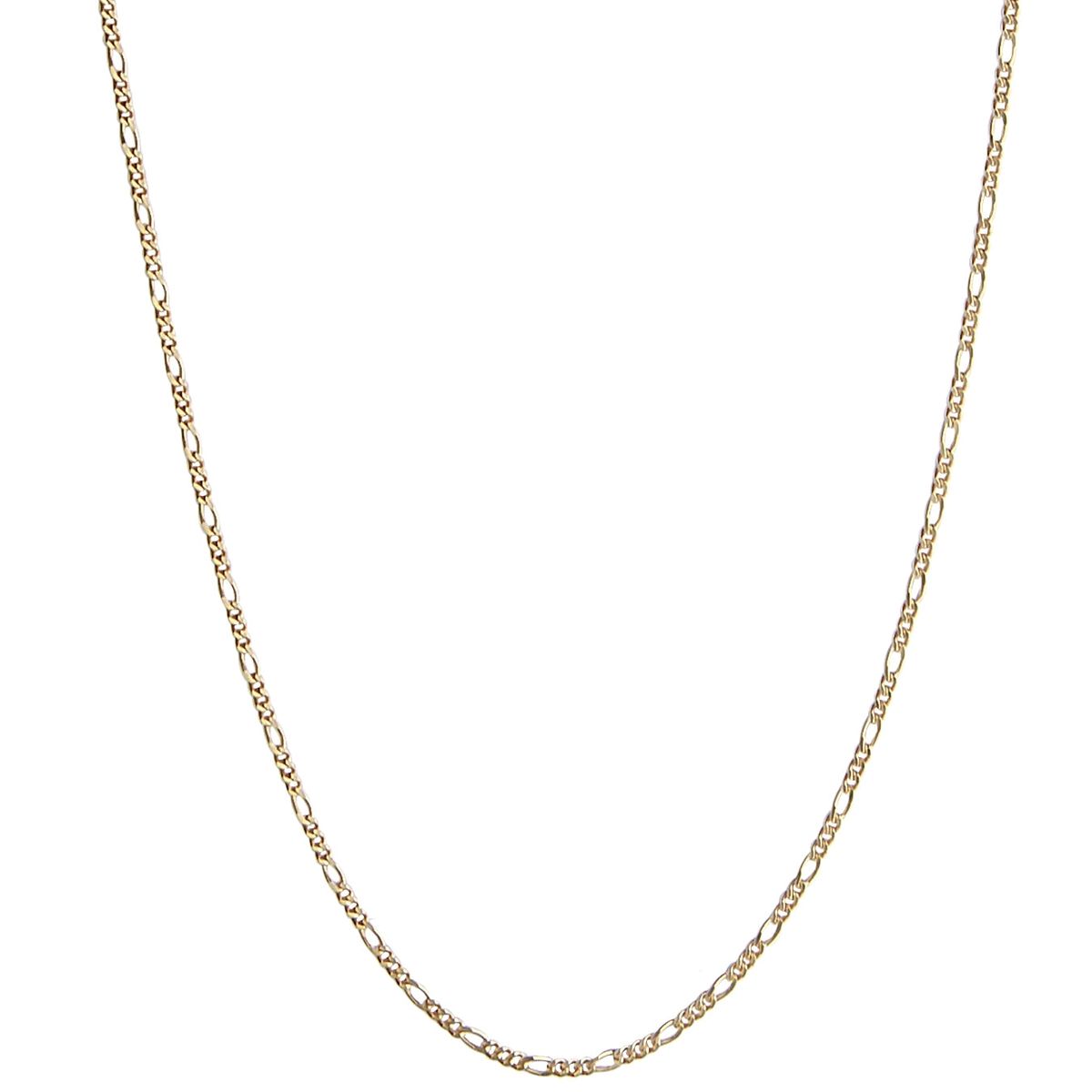 Jeberg Jewellery - Figaro halskæde 4518-42-GOLD-EXT