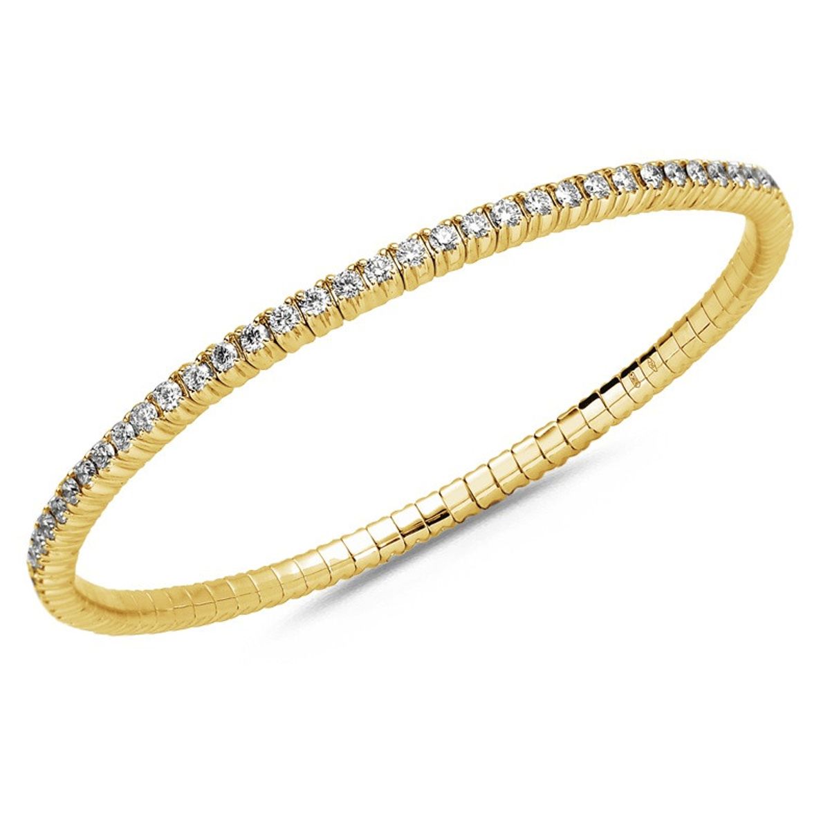 Diamond Collection - Flex armbånd Medium, 2,50 ct g/si 18 karat guld