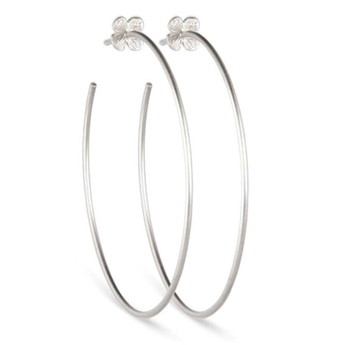 Jeberg Jewellery - Hortensia Hoops Large sølv 50322